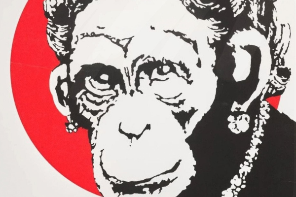 The Banksy Years - Monkey Queen バンクシー Monkey Queen by Banksy The Banksy Years - Monkey Queen バンクシー Monkey Queen by Banksy
