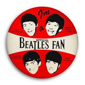The Beatles Giant 3D Vintage Pin Badge