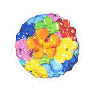 Flowers (Round), Orange, 2024