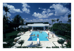 Framed Pool In Palm Beach, C-Type Print, Extra Large
