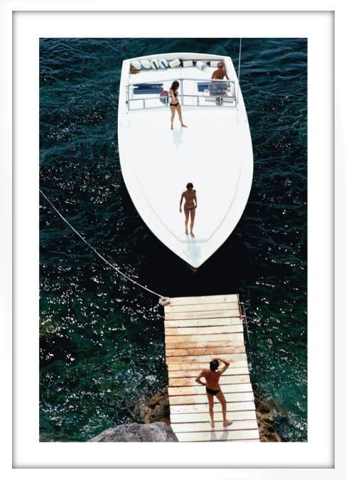 Framed Speedboat Landing, C-Type Print 60 x 51