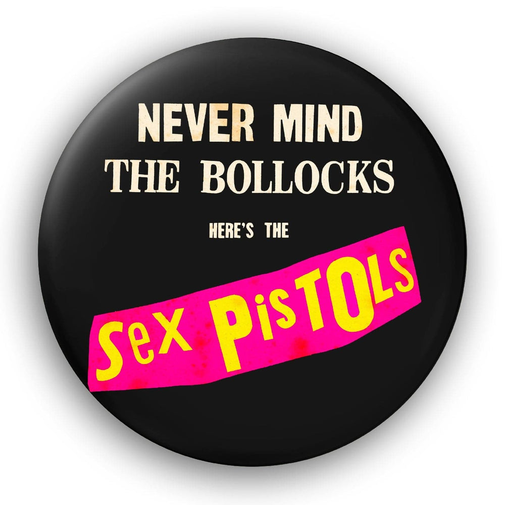 Sex Pistols - Never Mind The Bollocks, Black, Giant 3D Vintage Pin Badge by  Tony Dennis aka Tape Deck Art | Enter Gallery