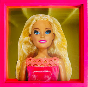 Barbie Gold, Neon Pink Framed