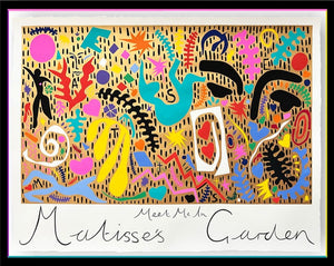 Meet Me In Matisse’s Garden Gold, Framed Original