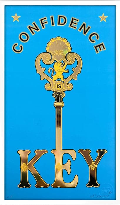 Framed Confidence is Key, Blue