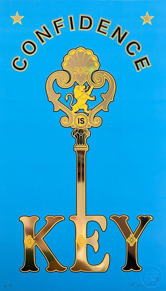 Framed Confidence is Key, Blue