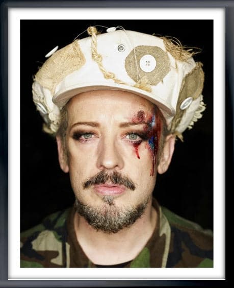 Framed Boy George Portrait, Medium