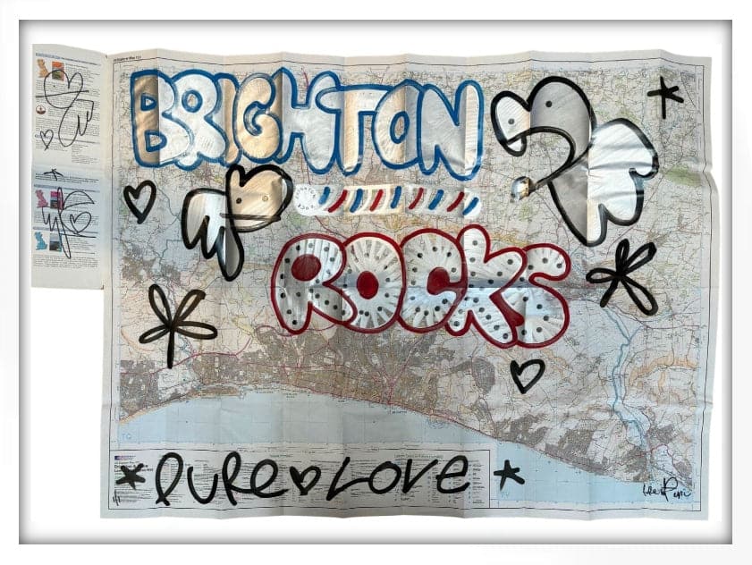 Framed Brighton Rocks! XVI Original