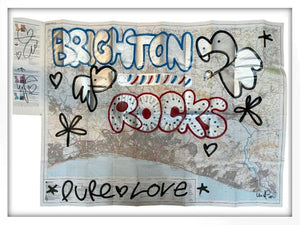 Framed Brighton Rocks! XVI Original