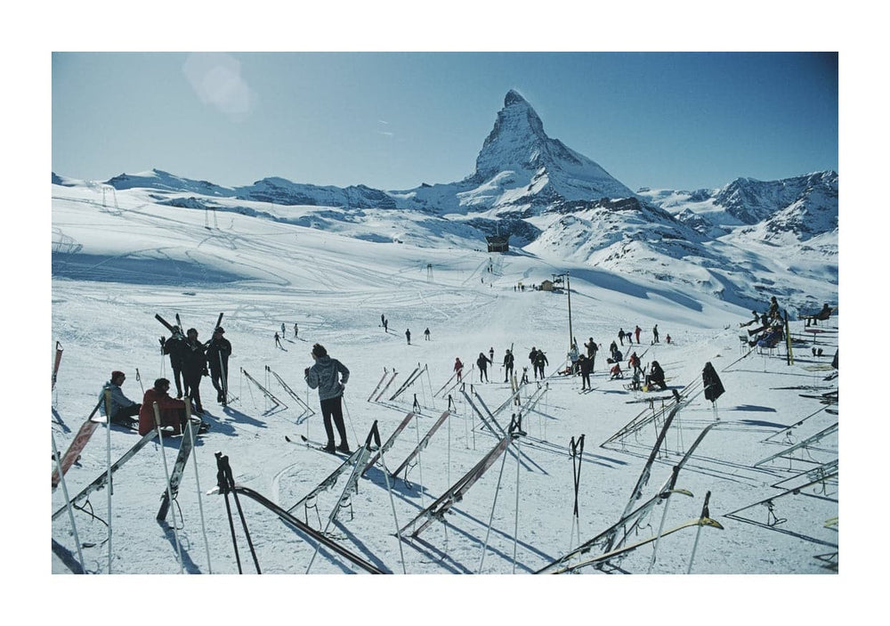 Zermatt Skiing, C-Type Print