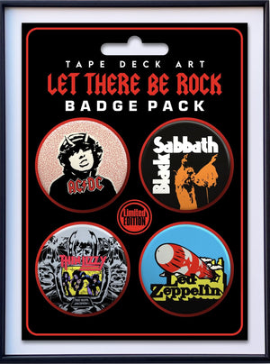 LET THERE BE ROCK Badge Pack 