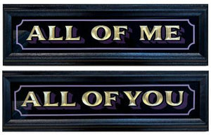 All of Me and All of You (Diptych)