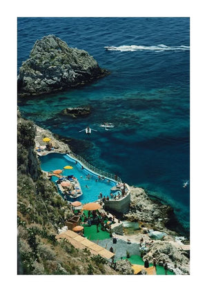 Hotel Taormina Pool, Giclee Print
