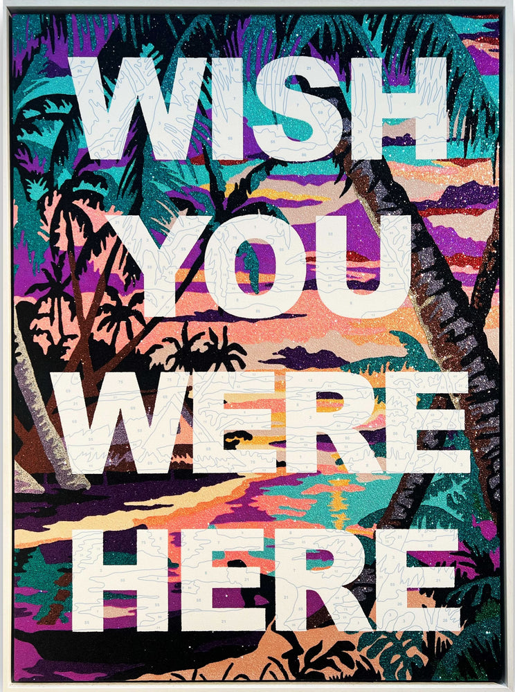 Wish You Were Here, Framed Original