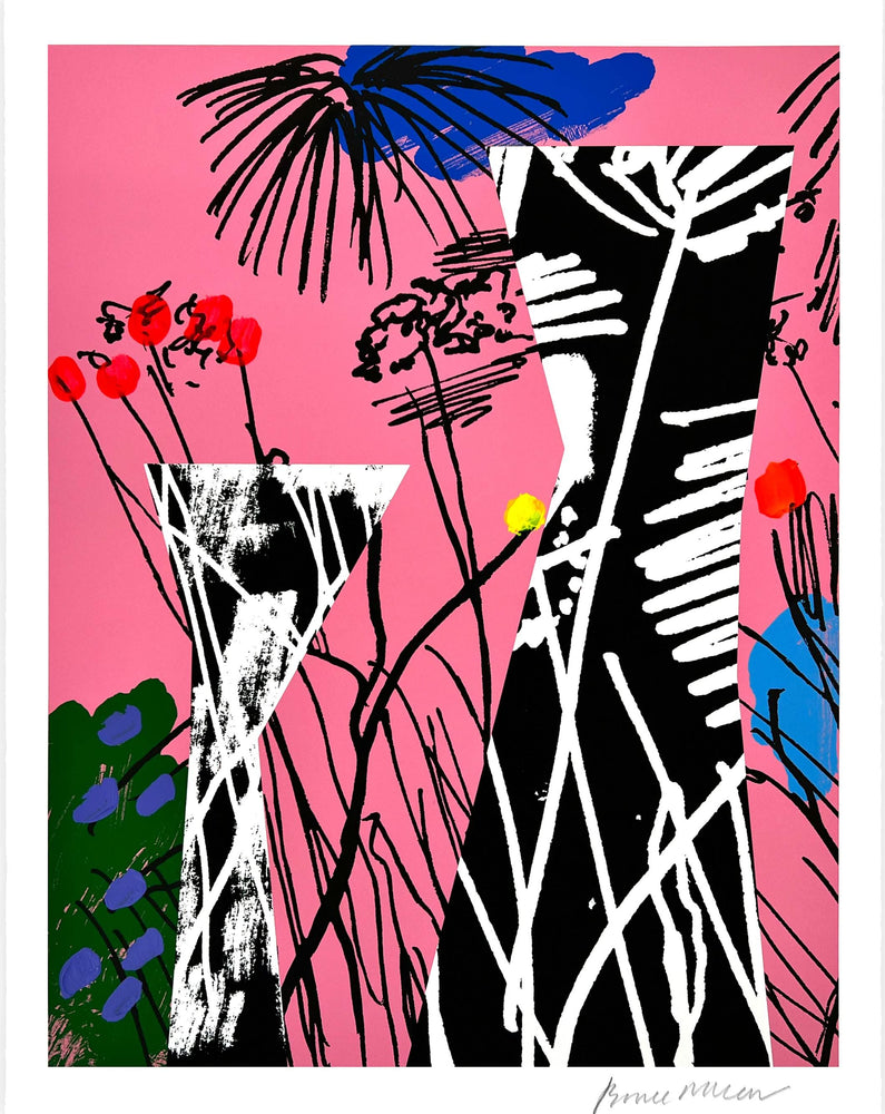 A Vase of Arranged Flowers in a Wild Garden - Pink, 2025