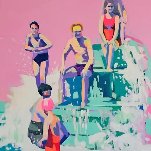 Fountain, Original on Canvas