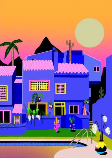 Moonbathing At The Blue House, Medium