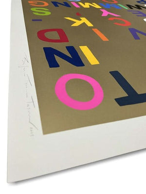 I Want To Jump In David Hockney's Swimming Pool With You, Gold