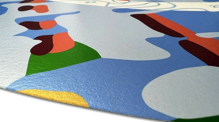 Happy Daze, Metallic Tondo Print