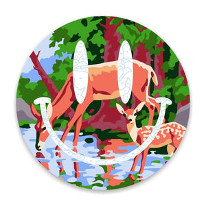 Happy Daze, Metallic Tondo Print
