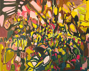Organic Forms Twist and Bloom, Original on Canvas