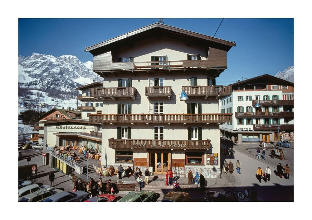 Hotel De La Poste, Cortina d'Ampezzo, Giclee Print
