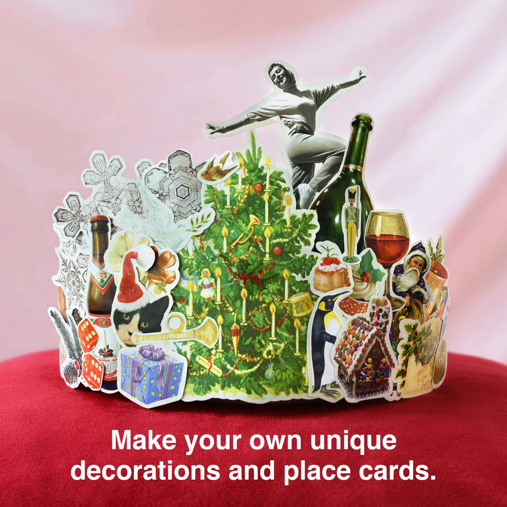 Cut Up This Book Christmas Collage Kit