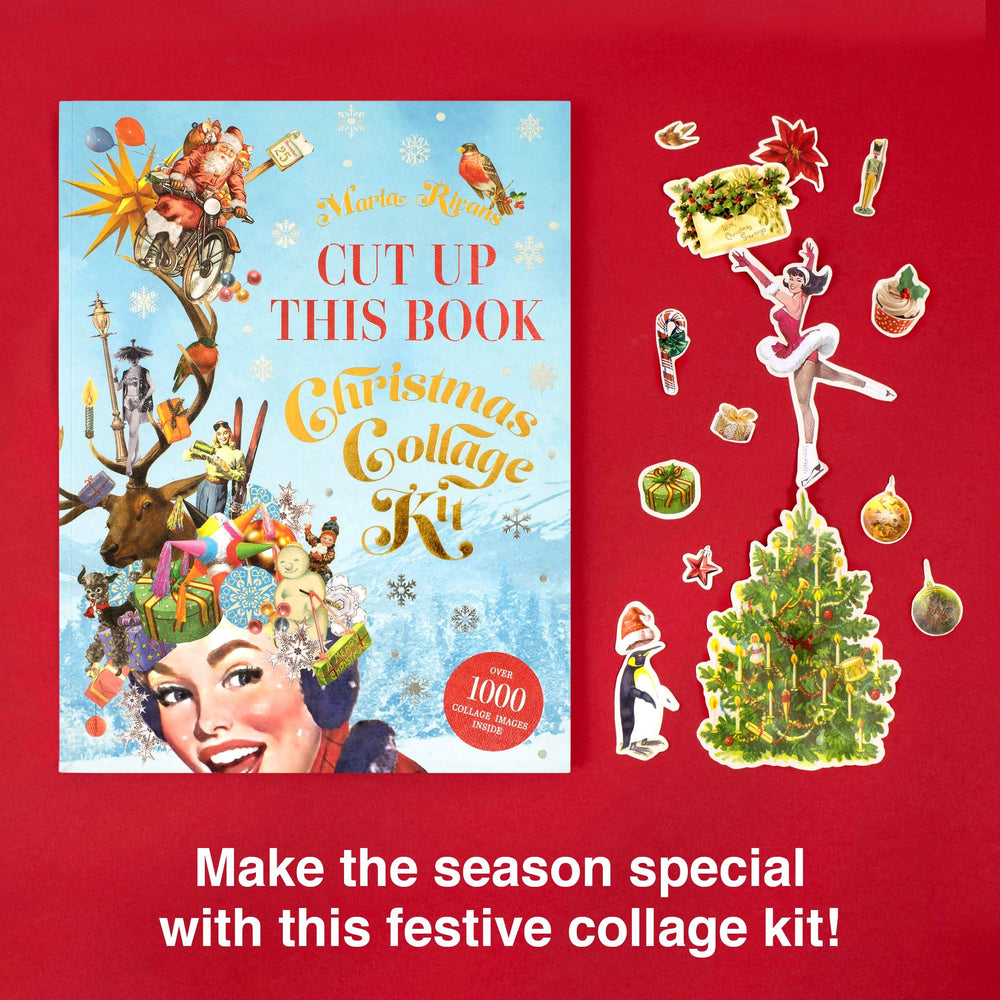 Cut Up This Book Christmas Collage Kit