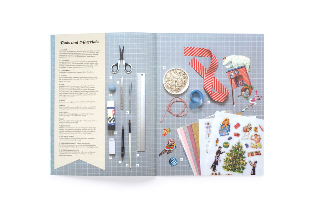 Cut Up This Book Christmas Collage Kit