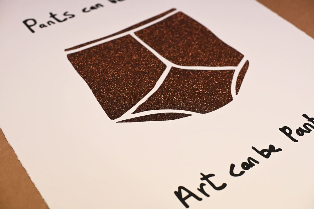 Patriarchal Pants: Brown Spangle Pants