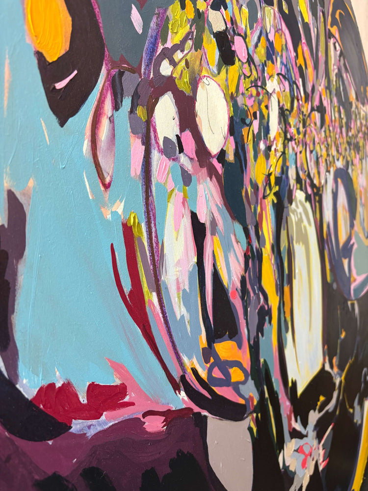 Fantasia, Original on Wooden Board