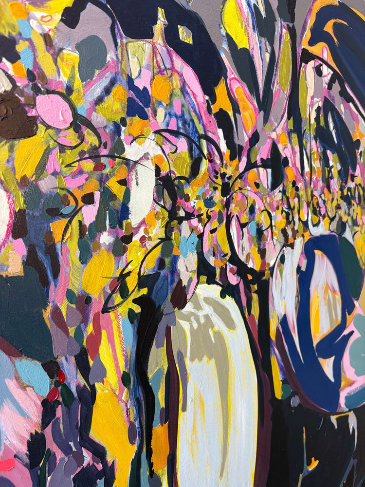 Fantasia, Original on Wooden Board