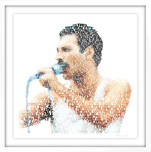 Framed Freddie Mercury EXCESS