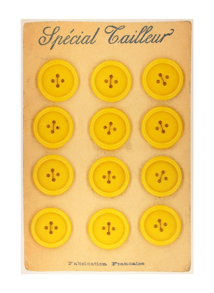 Found Art: Yellow Buttons