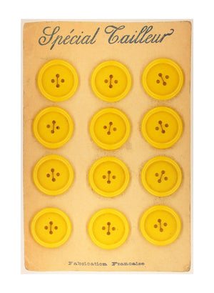 Found Art: Yellow Buttons