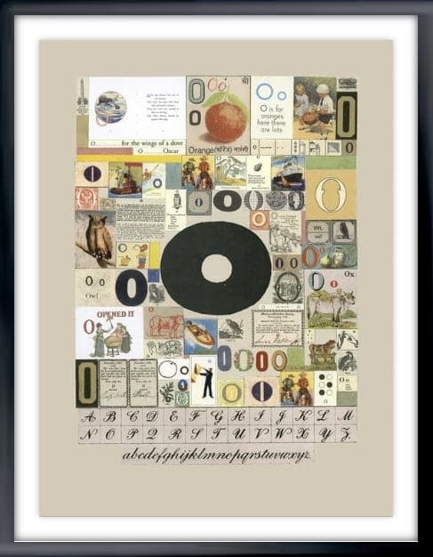 Framed Alphabet: The letter O