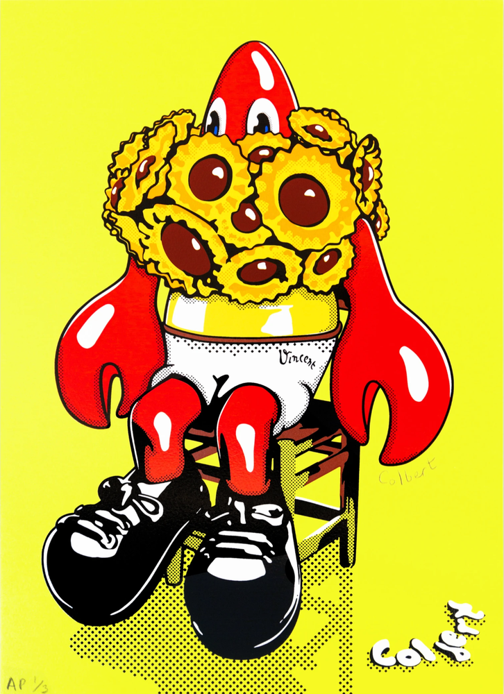 Lobster and Sunflowers (Yellow), 2023