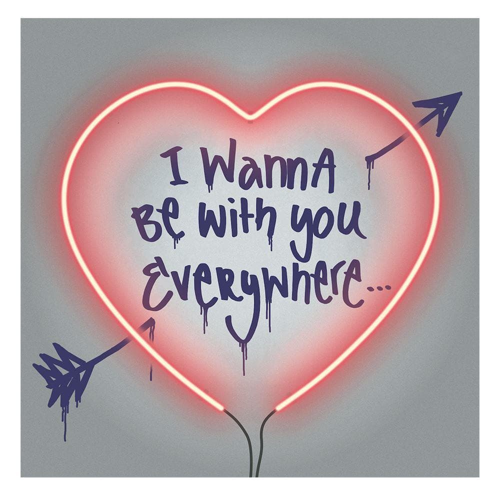 I Wanna Be With You Everywhere Lyrics Print Unique Gifts for