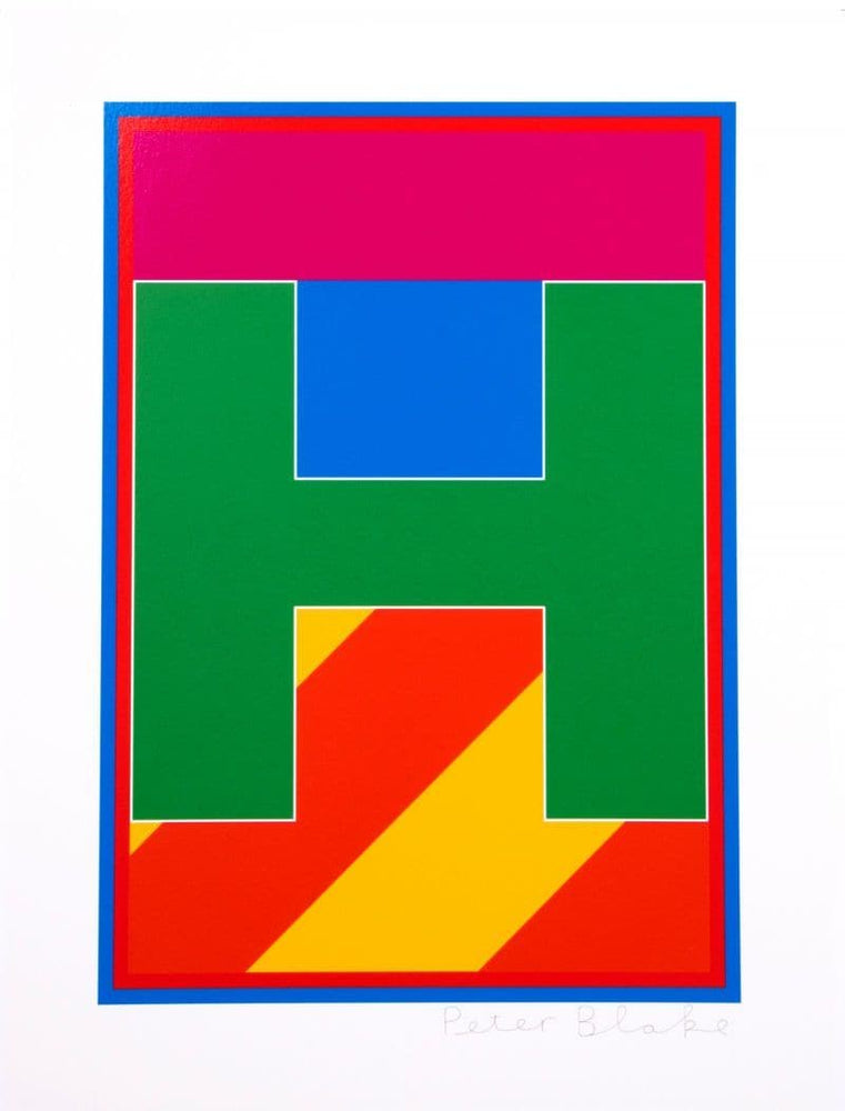 Dazzle Alphabet - H artwork by Peter Blake 