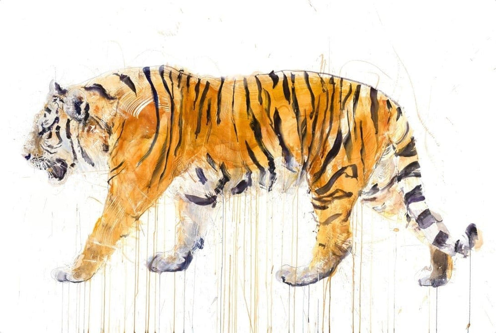 Tiger by Dave White, signed limited edition view at Enter Gallery