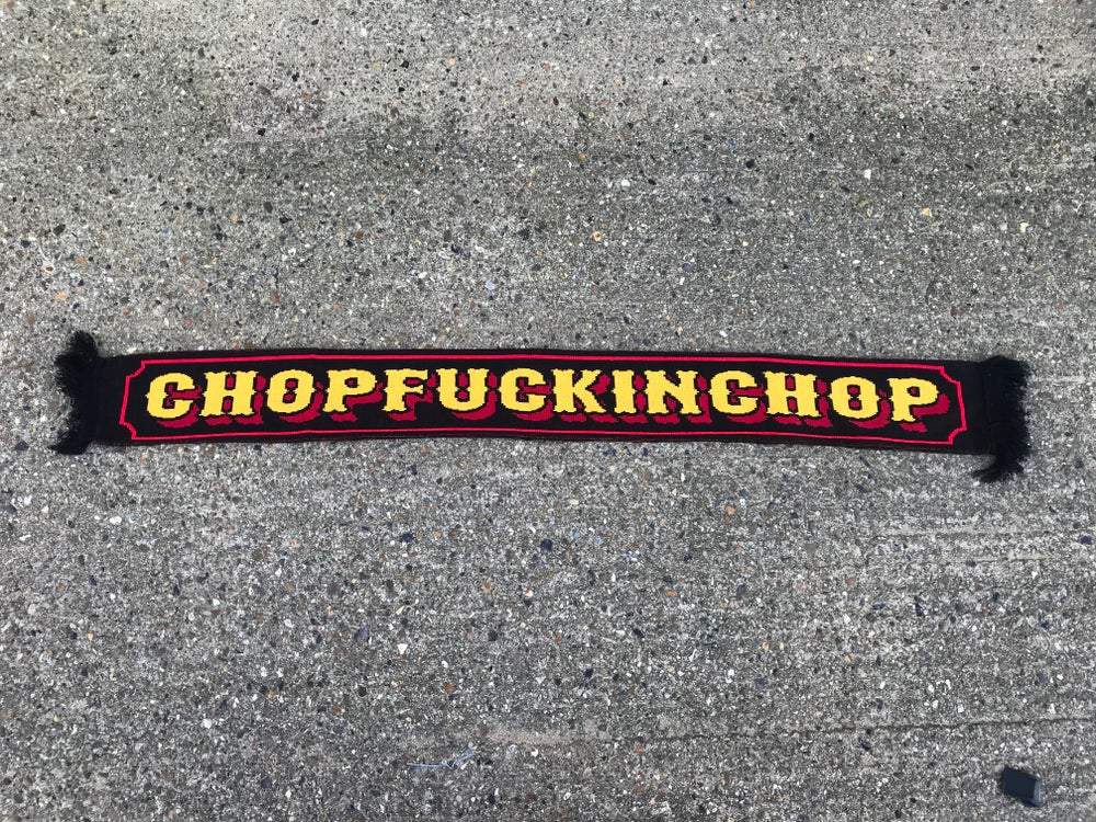 Chopfuckinchop Scarf artwork by Ryan Callanan 