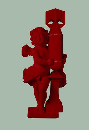 Cupid, Amor Vincit Omnia (Love Conquers All) (Red) artwork by Magnus Gjoen 