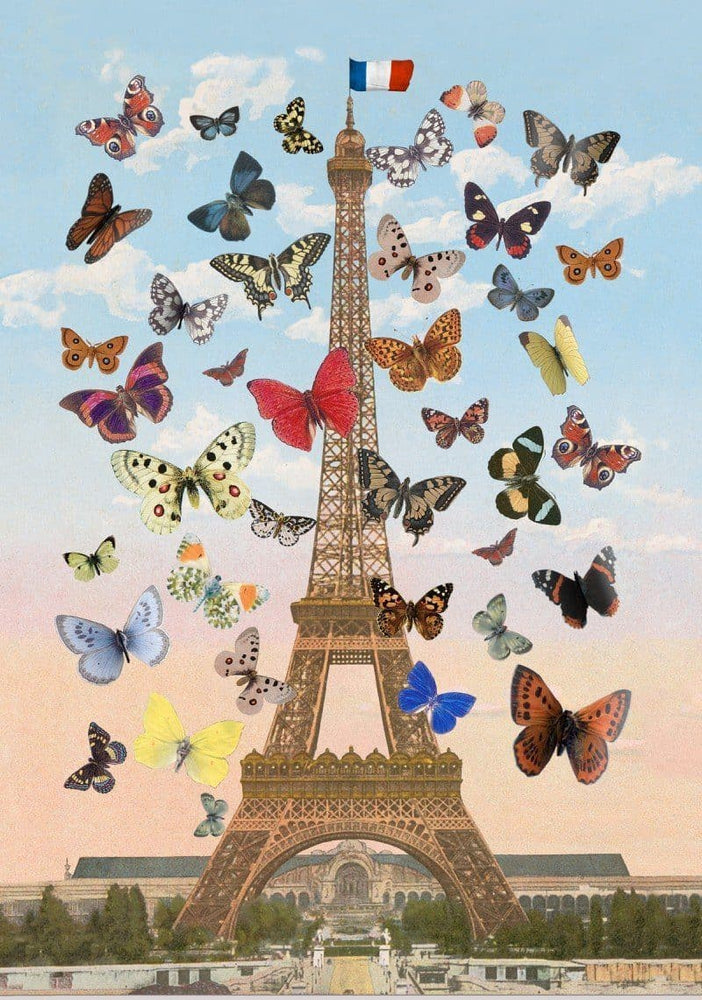 Eiffel Tower, Large artwork by Peter Blake 