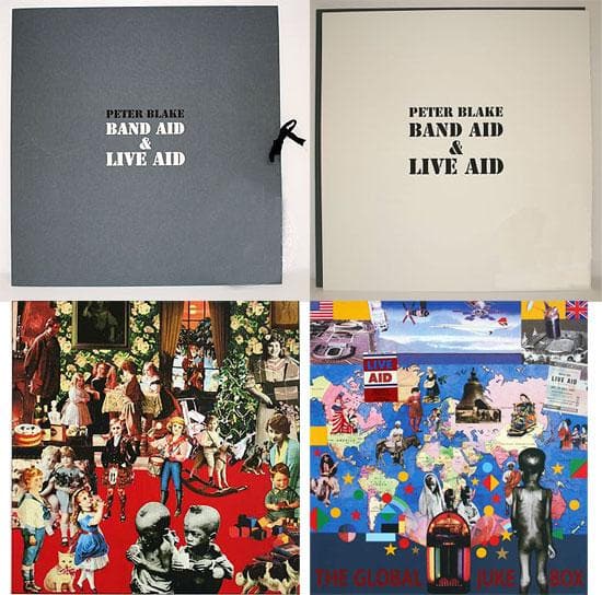 Live Aid and Band Aid - Set artwork by Peter Blake 