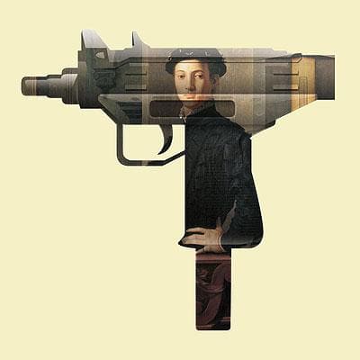 Renaissance Boy Machine Gun artwork by Magnus Gjoen 