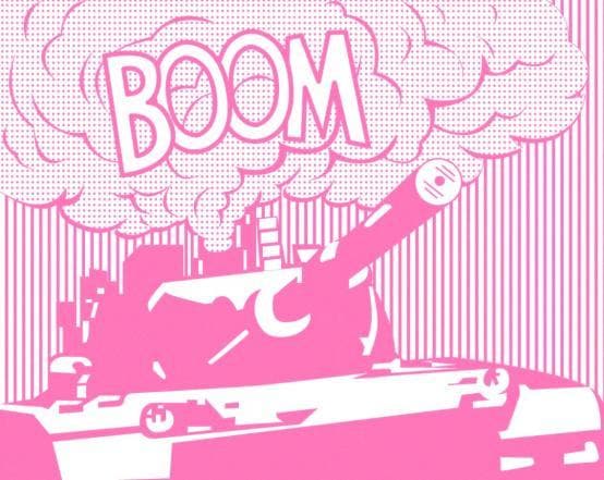 BOOM - Pink artwork by War Boutique 