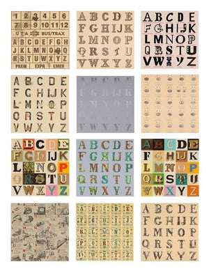 Appropriated Alphabets - Set of 12 Prints artwork by Peter Blake 