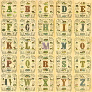 Appropriated Alphabets 11 artwork by Peter Blake 