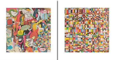TV Eyes Happy Happy Diptych artwork by Dan Baldwin 