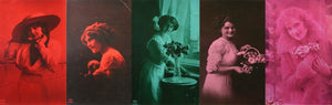 Victorian Postcards (Set of 5 prints) artwork by Peter Blake 